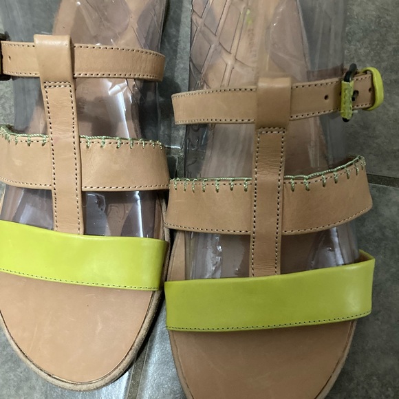 👡Anthropologie Schuler & Sons Sandals Yellow, 8.5 - Picture 4 of 7